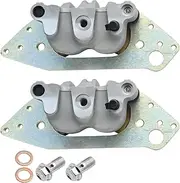 Aynaxcol Front Brake Calipers with Pads 1912497 Left and Right Replacement for Polaris RZR 1000 XP XP4 S4 RS1 RZR 4 900 Ranger 1000 570 800 900 Diesel General 1000 Brutus Pro XD Replace# 1912498