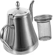 Hoement Stainless Steel Tea Kettle with Infuser Teapot for Stovetop Brewing Elegant Design for Home Use Construction with Gooseneck Spout for Tea