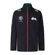 SOUTH SYDNEY RABBITOHS 2023 CLASSIC NRL TEAM MENS ADULT BLACK SOFTSHELL JACKET