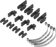 WPL 1/16 RC Leaf Spring Suspension Kit, Aluminum Alloy Rear Leaf Type Suspension Set for B4 24 Model (Black)