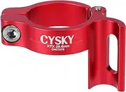 CYSKY Bicycle Front Derailleur Clamp 28.6 mm, Adjustable Soldering Adapter for Front Derailleur Compatible with Shimano Sram for MTB Road Bike (Red)