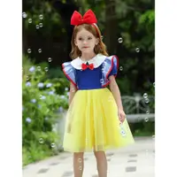 在飛比找ETMall東森購物網優惠-迪士尼短袖女童洋氣白雪公主裙