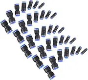 Anneome 35Pcs Pneumatic Connectors Quick Connect Fittings for Air Hose and Tube Pipeline Joints for Machinery Electronics and Automotive Use