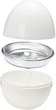 GREENADSCAPE 4 Egg Microwave Egg Poacher Cooker Boiler Round Shape Auto Control Pp Aluminum Alloy Safe