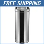 DuraPlus Easy Installation Stove Pipe Connector - Triple Wall Design for Safety