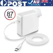 87W USB-C Power Adapter Charger 2M Type-C Cord for Apple Macbook Air Pro Laptop