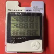 Digital Clock with Temperature & Humidity Large Display Digital HTC-2