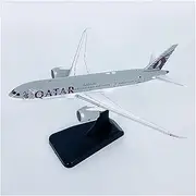Replica Diecast 1:400 for Scale Qatar B787-8 Aircraft A7-BCB Aircraft Model Static Decoration Holiday Hobby Toy Gift Airplane Toy
