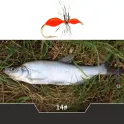 10pcs Mixed Color Fly Fishing Lure Ant Dry Fly Hook Bait for Horse Mouth Fish