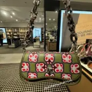 Coach Wavy Dinky Bag In Coachtopia Leather With Butterfly Print NWT CQ851