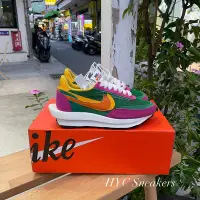 在飛比找Yahoo!奇摩拍賣優惠-[HYC] NIKE LDWAFFLE / SACAI 桃紅