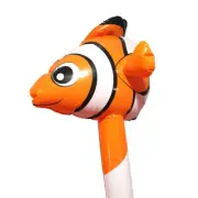 Fumfings Novelty Inflatable 1.4m Clown Fish Bloonimals Birthday Balloon Decor