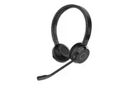 Jabra Evolve 65 TE Link390a Teams Stereo Bluetooth Headset, 16-hour battery life, 30-metre wireless range, Passive Noise Cancellation, Busy Light