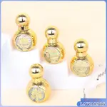 🔥VIVI優選🔥1套4種款式15ML玻璃滾珠瓶高級便攜分裝瓶玻璃滾珠瓶金色圖案滾珠瓶
