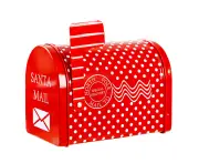 Christmas Mailbox Iron Box Children Iron Gift Box Envelope Box Christmas Home Garden Outdoor Decorations