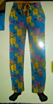 NWT NEW Mens Sesame Street Pajama lounge pants big bird bert oscar grover Small