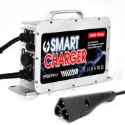 36V 18A Lithium Battery Charger 3 Pin Triangle Plug For EZGO TXT RXV Golf Cart