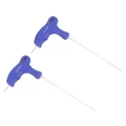 2mm Hex Key T-Handle Dual End Wrench Spanner, Metric CR-V Steel 2 Pcs