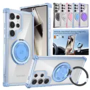 Mag Safe Case 360° Rotatable Ring Stand For Samsung S24 S23 FE S22 Note 20 Ultra