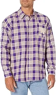 FOCO Men's NCAA College Team Logo Long Sleeve Flannel Shirt