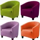 Removable Plain 1 Seater Stretch Sofa Chair Cover Anti-dirty Slipcover Protector