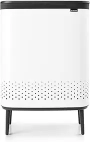 Brabantia Bo Laundry Bin Hi, 2 x 45 Litre, White