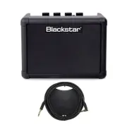 FLY3BLUE Electric Guitar Mini Bluetooth Amplifier Bundle 10-Foot Instrument Cab