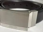 Kenneth Cole Reaction Genuine Leather Mens Reversible Ratchet Belt S 30-32