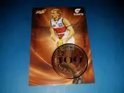 2019 AFL SELECT MILESTONE 100 GAMES GIANTS NICK HAYNES MG39