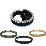 Outdoor Tactical Shell Bandolier Belt Bag Ammo Holder Gun Bullet Belt Waist Belt