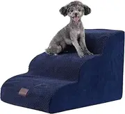 Ultimate 40D High Density Sponge Dog Steps to Bed or Couch - Suitable for Small Dogs, Cats & Older Pets with Joint Pain - 15.7" H