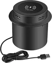 Under Desk Wireless Charger | USB Under Table Wireless Charger | Smart Multifunctional Mobile Phone Accessories for Home, Office, Desktop, Counter, Bedside, Tables