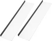 Angoily 2pcs Acrylic Computer Memo Boards Transparent Note Holder for Desk Adhesive Side Panel Organizer Space Saving Reminder Boards for Office and Home