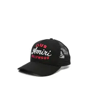 [Amiri] Amiri Embroidered Mesh Trucker Cap ONE SIZE BLACK