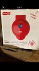 New Dash Mini Waffle Maker - Red Non Stick 4" Individual