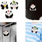 3 Pcs Lovely Panda Sewing Patches Iron on Patches Embroidery Patches for Clothes