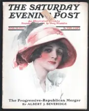 MAG: Saturday Evening Post 4/10/1913-GGA fashion cover by Williams-Pulp ficti...