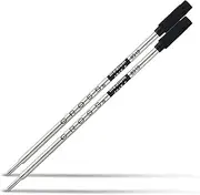 Cross Ballpoint Pen Refill, Medium Black, 2 Per Card (8513-2)