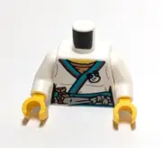 Lego - Minifigure Torso - White Blue, Robe Panda