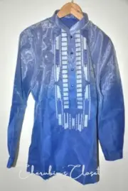 Men's Barong Tagalog Monochromatic Blue