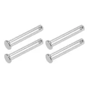 Clevis Pins 8mmx50mm 4Pcs Single Hole Flat Head 304 Stainless Steel Fastener Pin