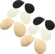 [BESTYASH] 6 Pairs Sports Vest Bra Chest Pad Bra Inserts Bra Accessories Breast Bra Pads Swimsuits Cup Pad Reusable Pads Removable Cushion for No Pad Sports Bra Shape Women Sponge