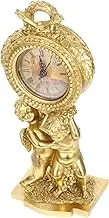 DRESSOOS Vintage Cupid Clock Retro Desktop Table Clock for Home Decoration Silent Movement Elegant Design No Battery Included for Office Bedroom Living Room Decor