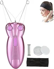 WAYCOM Ladies Facial Hair Remover Electric Women's Beauty Epilator Facial Threading Hair Removal Shaver Face Massager Pull Faces Delicate Device Depilation (Purple)