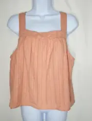 Splendid Women's Peach Adjustable Strap Square Neck Tank Top Size Small - NWT