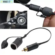 Motorcycle Hella Din Cigarette Lighter Power Adapter Cable For BMW Triumph Tiger