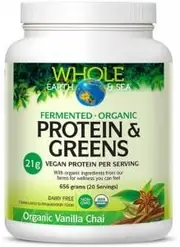 WHOLE EARTH & SEA Organic Fermented Protein & Greens Vanilla Chai 656g