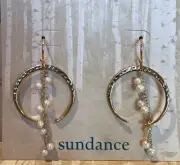 NWT Sundance Catalog Gold Filled Pearl “Rain Chain Earrings” $78
