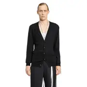 [ANN DEMEULEMEESTER] Kador Asymmetric Cardigan Black