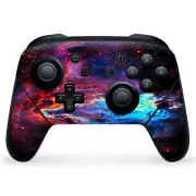 Nintendo Switch Pro Controller Skin Decal Vinyl Wrap - Cosmic Color Galaxy